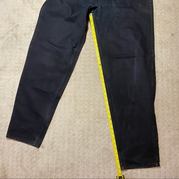 Vintage Levi’s Orange Tab 36x34 Black Denim Jeans - Picture 6 of 7